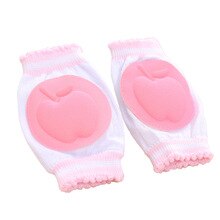 Item 1 Paar Baby Kneepad Meisjes Roze Knie Pads Gezellige Katoen Ademend Spons Kinderen Producten