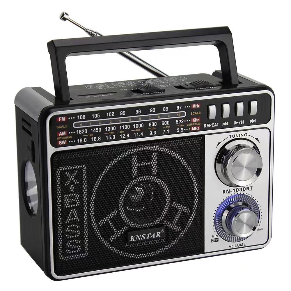 Retro Bluetooth Draagbare Multi Band Radio Ontvanger Fm Radio Sw Korte Golf Plug-In Kaart U Disk MP3 Speler: Oranje