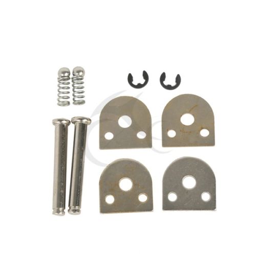 Motorrad Fußrasten Chrom - Vorne & Hinten Für V-Star XVS 650 950 1100 | Billet Aluminium Mit Gummi