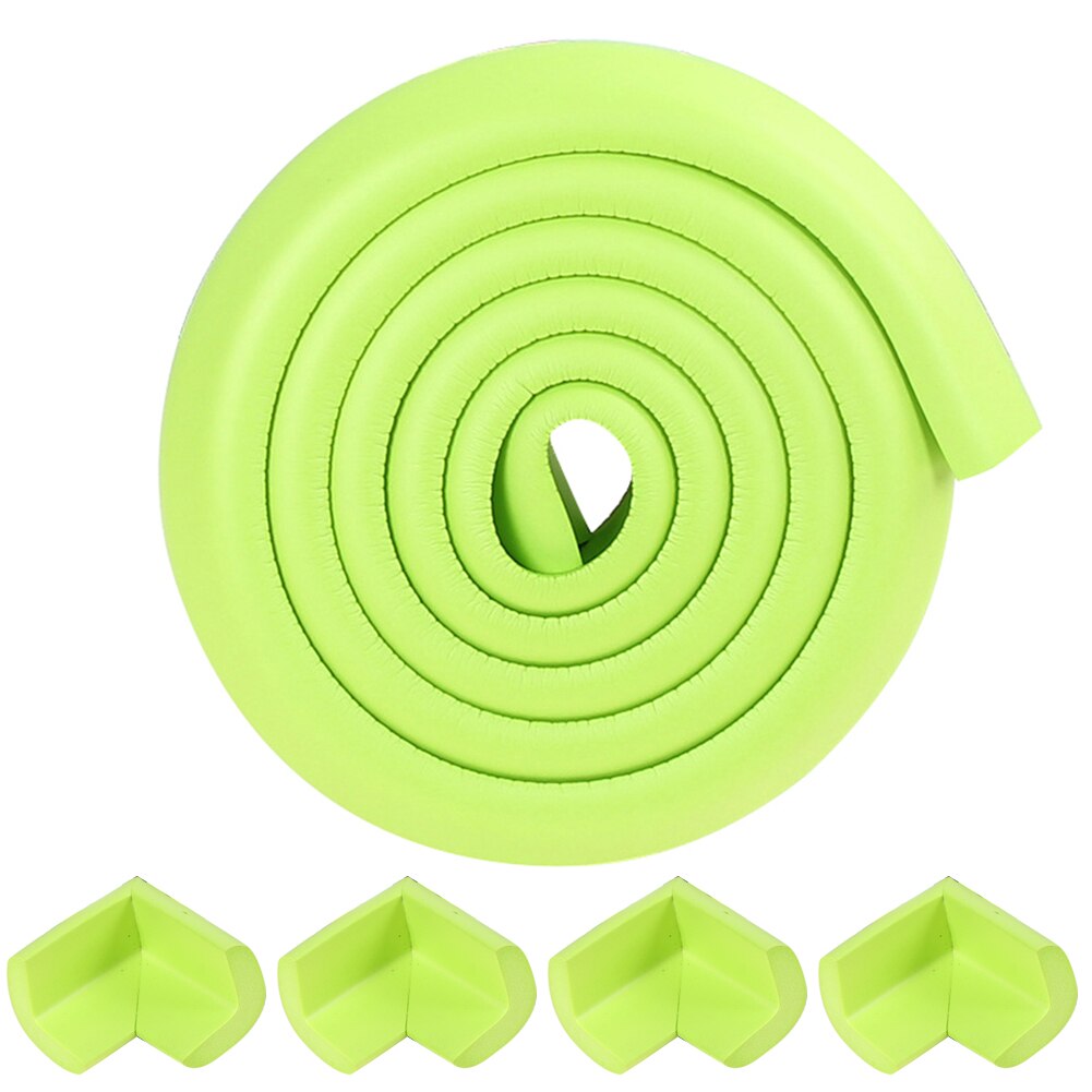 2M Baby Safety Corner Protector Children Protection Furniture Corners Angle Protection Kids Safety Table Corner Tape WXV: green
