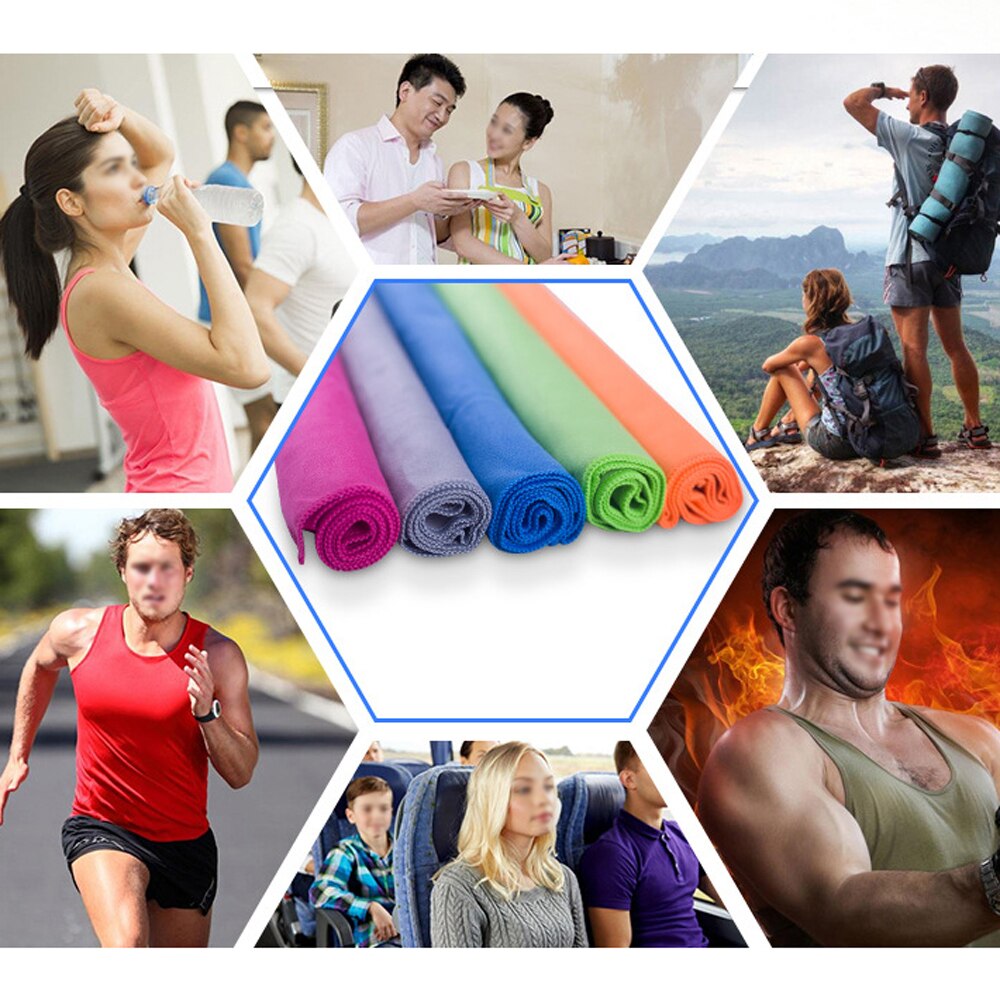 Juego de 2 uds de toallas de viaje de secado rápido, de microfibra Toalla de baño, juego de toallas de mano para gimnasio, deportes, Camping, Yoga, Fitness, ducha, Toalla de baño