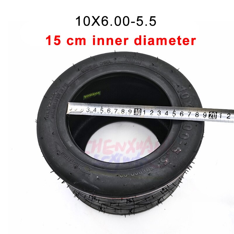 tubeless tire 10*6.00-5.5 tire motorcycle vacuum Road electric scooter motor tube 10 inch widened tire 10x6.00-5.5: 15 CM 10X6.00-5.5