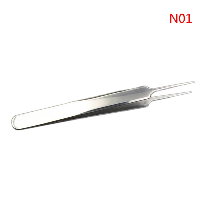 1pc acier inoxydable utile courbure droite courbe point noir acné pince à épiler bouton comédon Kit de dissolvant visage nettoyant: 1