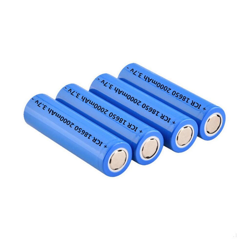 18650 Battery CR18650 Rechargeable Battery 3.7V 2000mAh Li-ion Battery Cell for DIY Power Tool Battery Flashlight Solar light