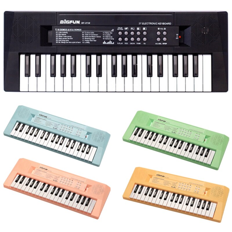 Bigfun Kids Keyboard Piano, 37 Toetsen Voor Muziekinstrument Speelgoed