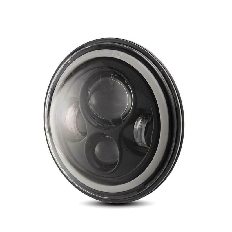 2 Stuks 7 Inch Led Koplampen Halo Hoek Eye Voor Jeep Wrangler Jk Tj Cj Lj 150 W/st Motorfiets Signaal lamp Werk Licht: 1pcs Full circle