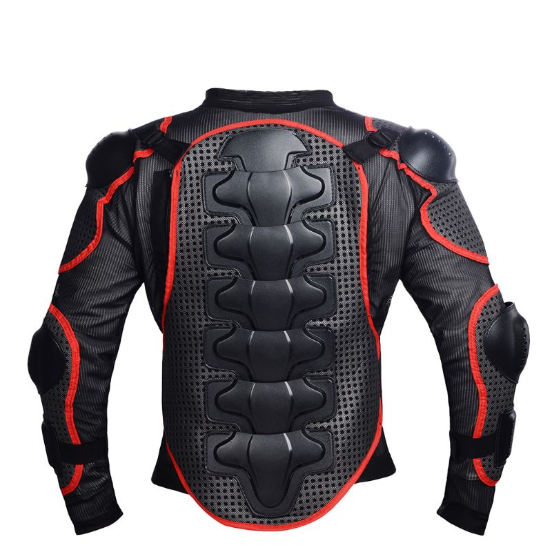 Motorcykel anti-fald jakke ridetøj helkrops skjorte motocross ryg gear  u90c