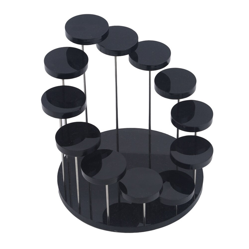 Displaystandaard met ronde voet, ladder, ringdisplaystandaard, displaystandaard voor sieraden van acryl, prachtige displaystandaard voor horloges