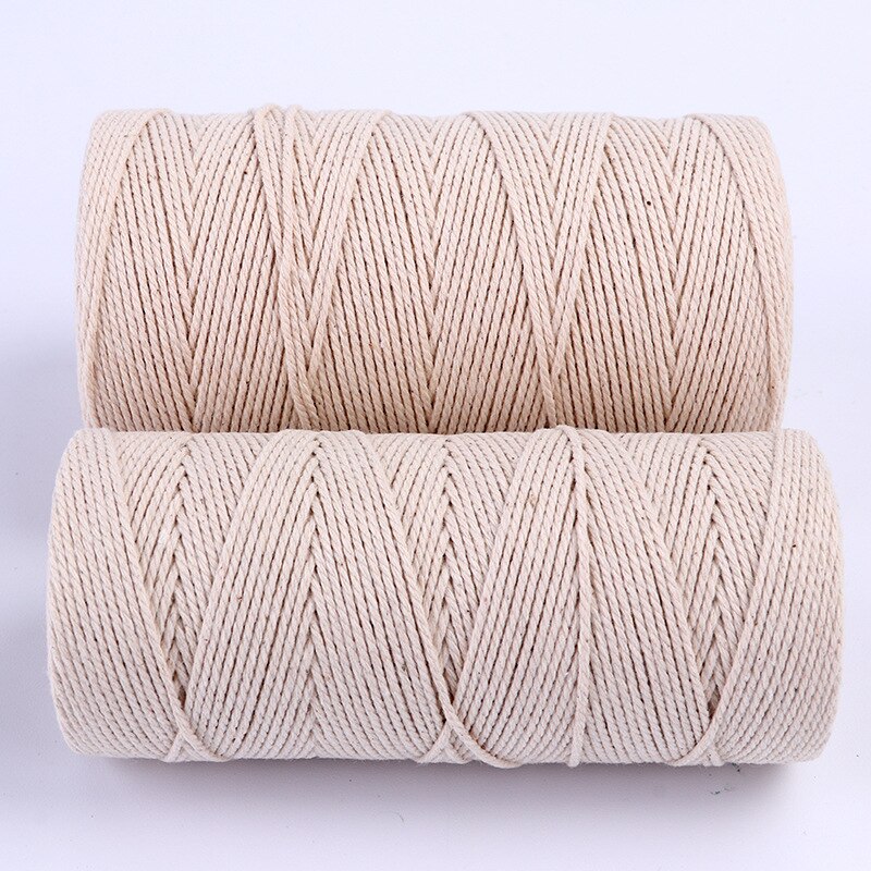 200 Meters 1mm 6 Strands Soft Knitted Cotton Thread For Home Textiles DIY Handmade Sewing Accessories Supplies