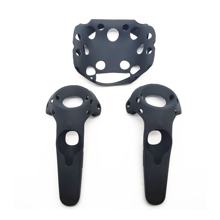 Voor Htc Vive Headset Vr Silicone Case Cover Vr Bril Helm Controller Handvat Case Skin Shell Virtual Reality Accessoires