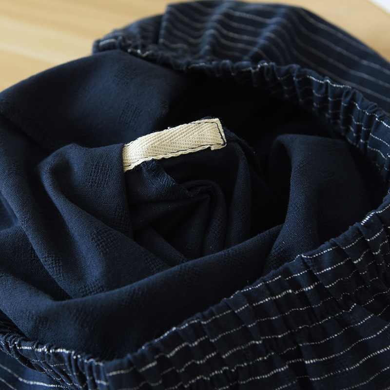 Japanse Kimono Korte Mouwen Shorts Pak Mannen Pyjama Twee-Stuk Zomer Katoen Yukata Plus Size Badjas nachtkleding Voor Mannen