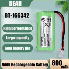 2.4V 800mAh BT-166342 AAA Ni-MH Rechargeable Battery For Cordless Phone Batteries BT166342 166342 BT-266342 BT183342 BT283342