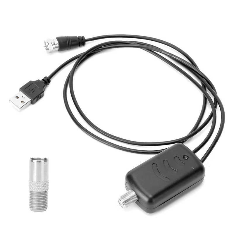 Signal Splitter Indoor Digital HDTV Powerful Signal Antenna Amplifier Enhance Reception for More Channel HDTV Antenna Amplifier