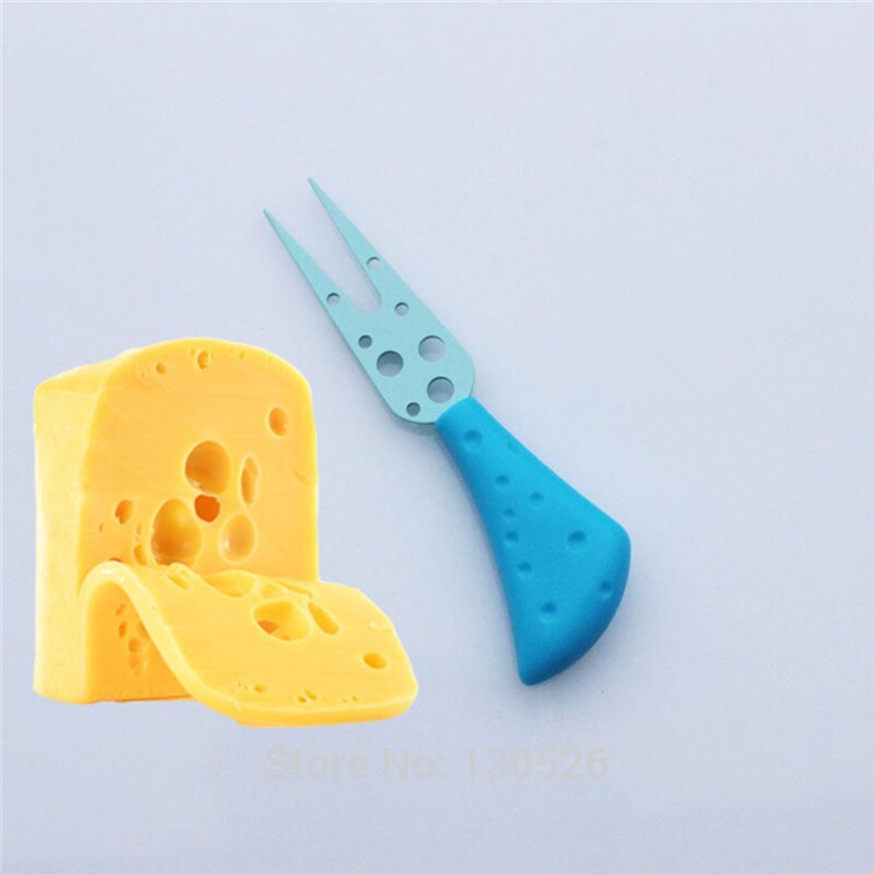 5 stk plast håndtag ost smør gaffel spreder rustfrit stål knive sæt cutter madlavning værktøj køkken tilbehør