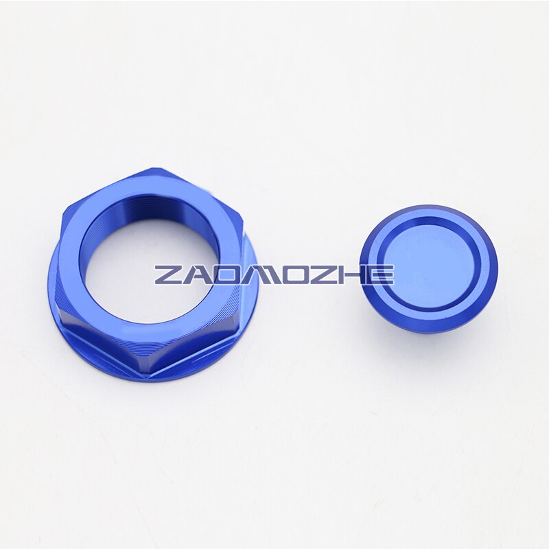 For suzuki GSXR 600 GSX-R600 GSXR750 GSX-R 2006 Motorcycle CNC aluminum alloy Triple clamp Screw Cover Stem Nut Set M28: blue NO logo