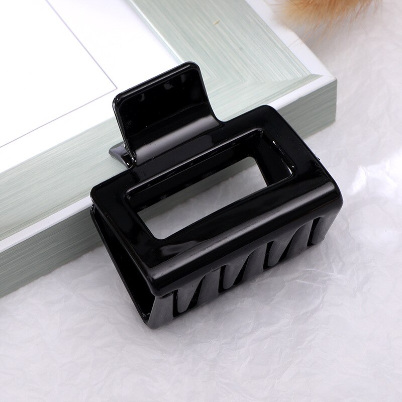 1PC kwadratowe spinki do włosów elegancki akryl spinki mały rozmiar Barrette krab spinki do włosów nakrycia głowy dla kobiet dziewczyn akcesoria do włosów