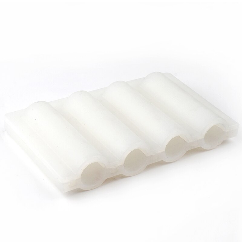 Nicole Buis Siliconen Zeep Mal 4-Cavity Cilindrische Mould Voor Diy Handgemaakte Crystal Lijm Mal Willekeurige Kleur