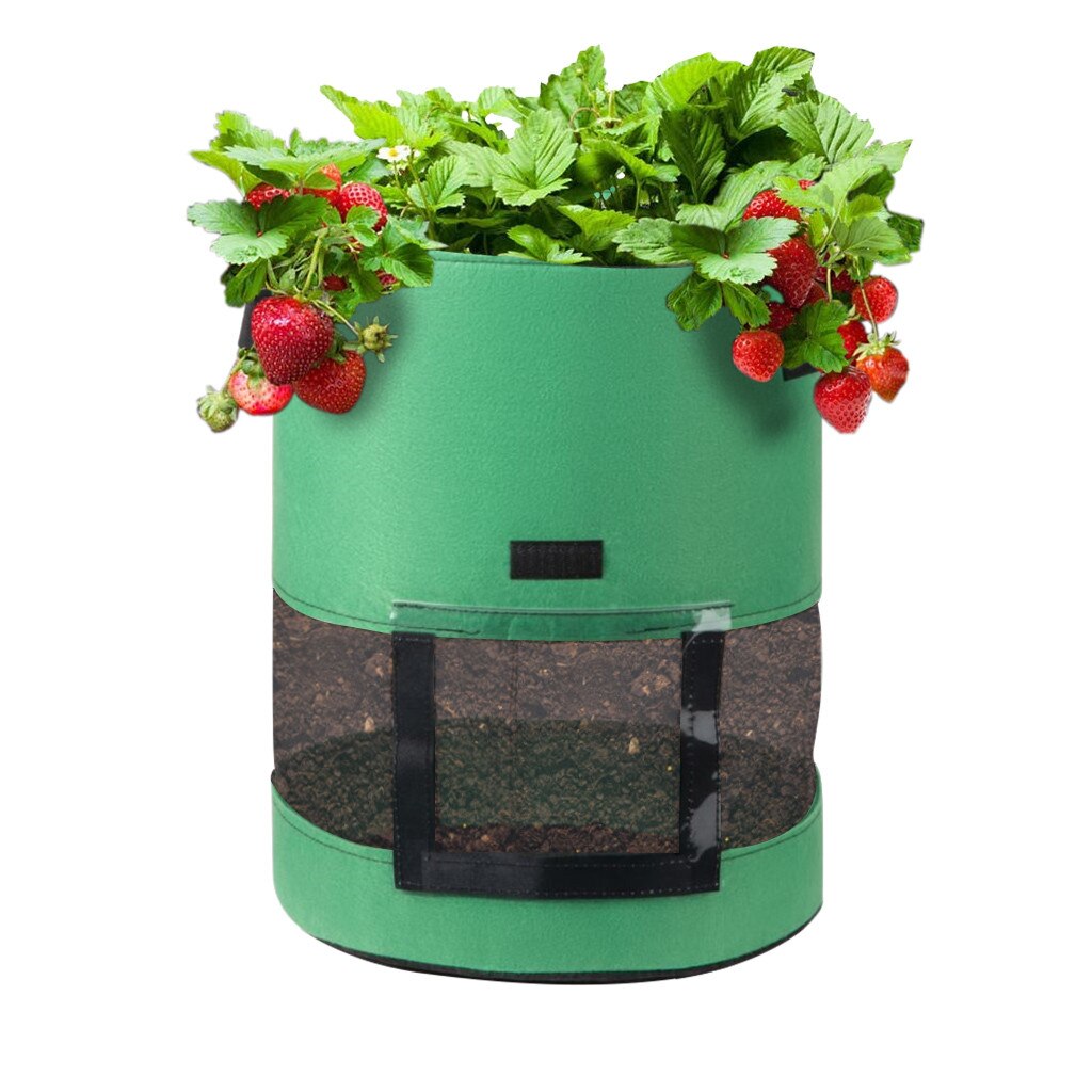 Potatoes Tomatoes FeltCloth Pots Garden Planting Bag Garden Planting Container Growth Bag Indoor and outdoor DIY Gardening Tools