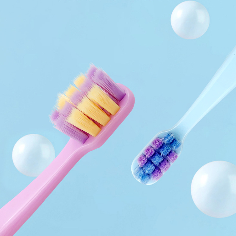 Baby Zachte Theeth Cleaner Tanden Gezondheidszorg Kids Kleurrijke Vierkante Siliconen Tandenborstel Training Voor 2-12Y Kinderen Borstel Items