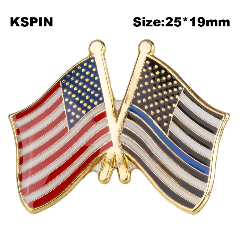 Usa Vlag Badge Vriendschap Land Vlag Badge Vlag Broche Nationale Vlag Revers Pin Internationale Reizen Pins Collecties: XY0664