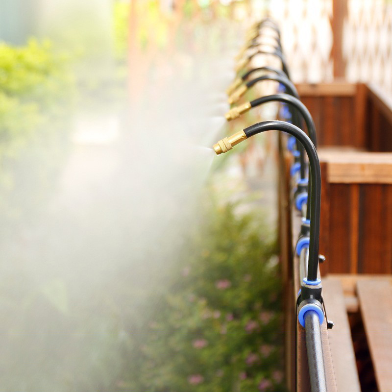 Außen terrasse Nebel Kühlsystem frei Biegen Wasser Luft nebel Düse Spray Garten Blume Pflanze Bewässerung Bewässerung Bewässerung