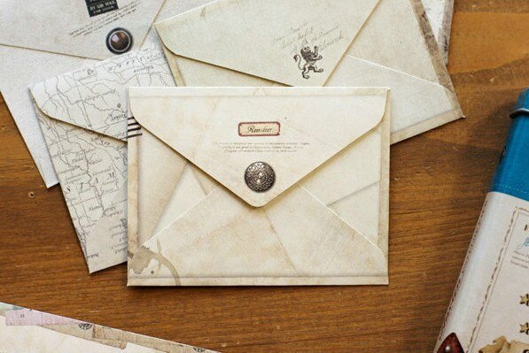 36 Stks Vintage Mini Kraftpapier Envelop, brief Envelop, Bruin, Bruiloft