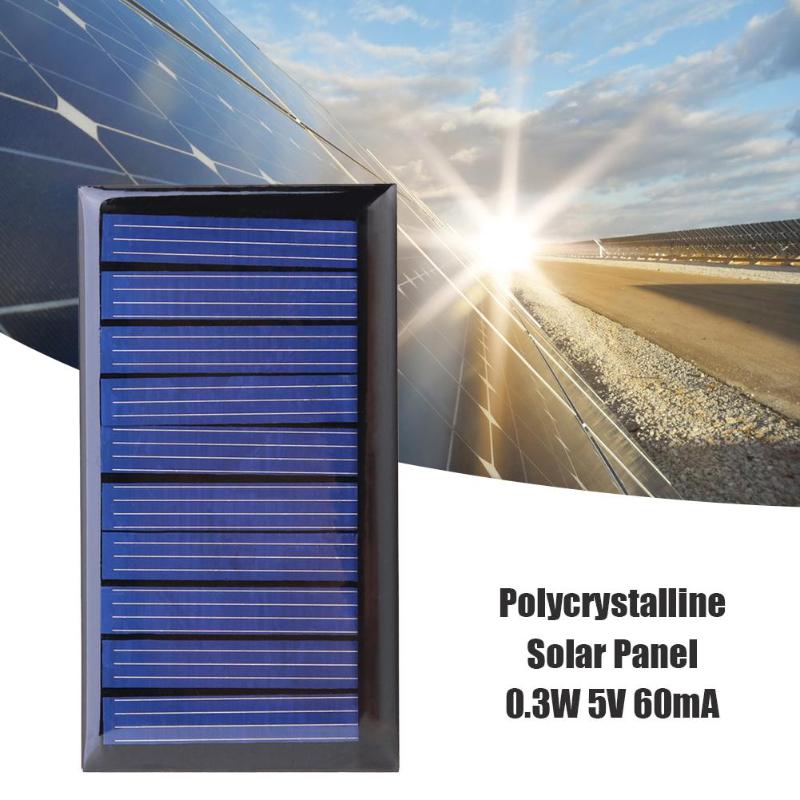 VODOOL Outdoor Solar Advertising 0.3W 5V 60mA Solar Panel Polycrystalline Solar Cell Panel for 3.6V Battery Charger Accessories