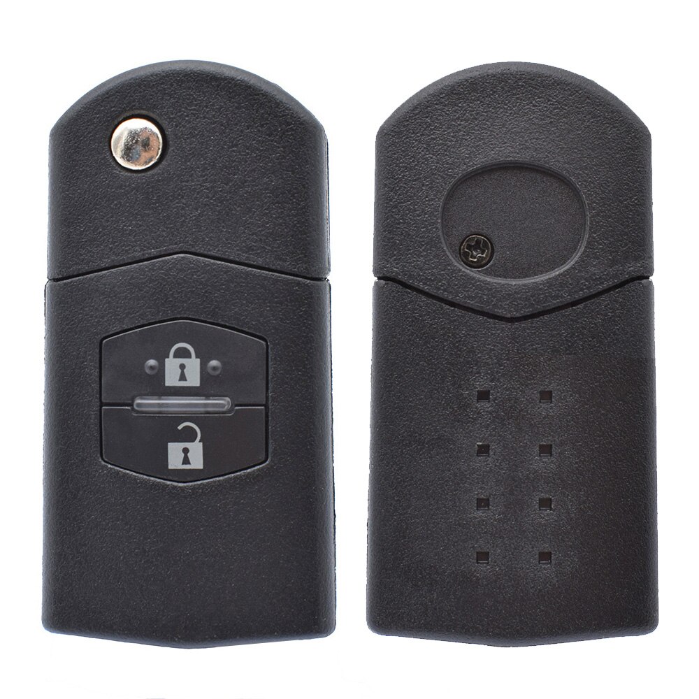 Apktnka Car Remote Key Shell Case For Mazda Demio 2 3 5 6 M2 M3 M5 M6 CX7 CX9 RX8 Replacement Case 2 Button with Uncut Blade