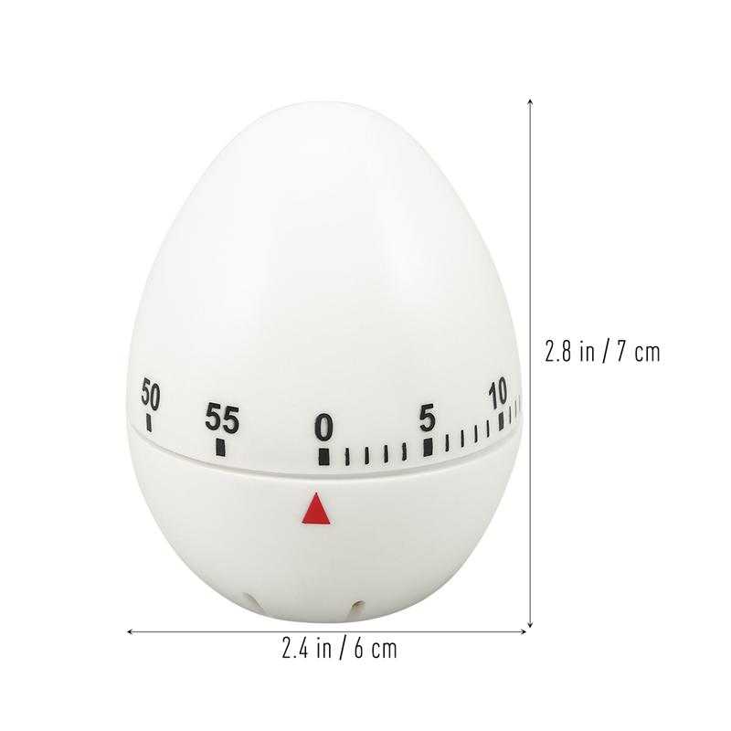 1Pc Egg Shape Mechanical Rotate Timer Manager Household Countdown Timer Manual Cooking Timekeeper Kitchen Reminder Cooking Tool