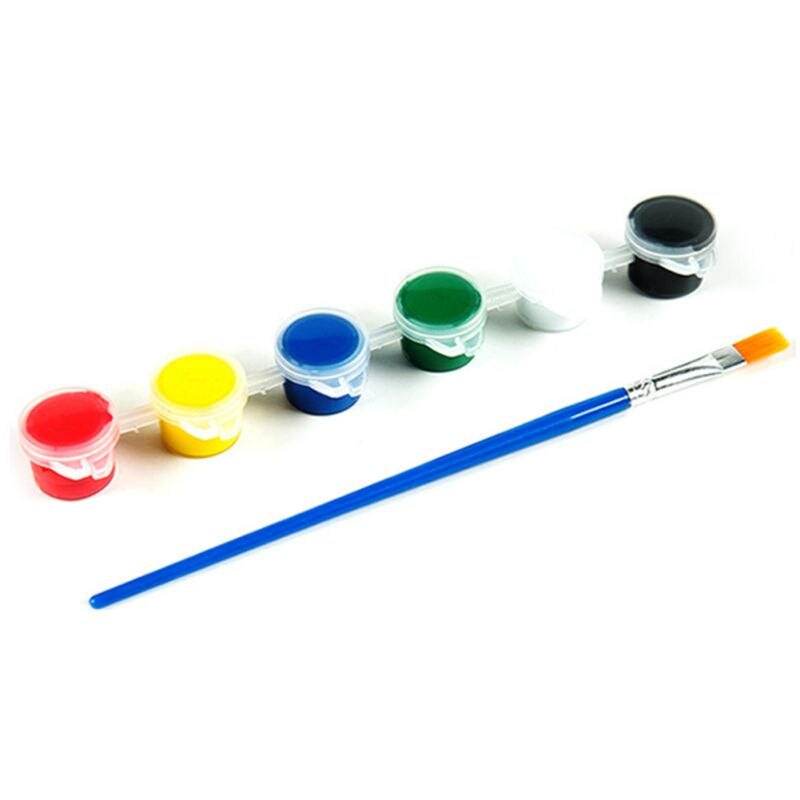 6/12 farver akrylmaling diy håndlavet maleri kunstmaterialer væg gips statue graffiti børnemaleri: A 3ml