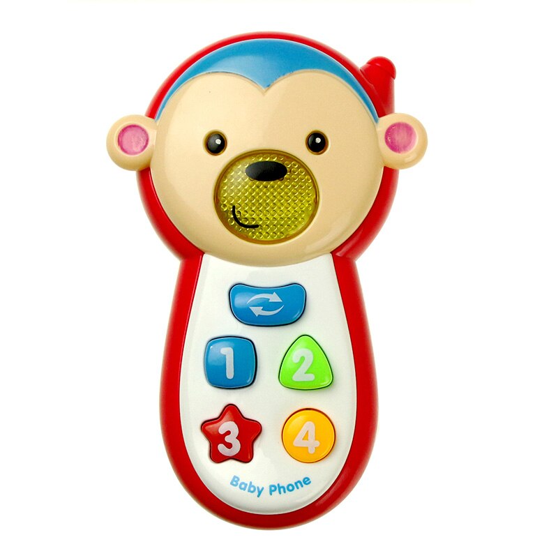 Multi-Stili di Bambini I Bambini Smart Phone Giocattolo con il Suono Elettronico Del Telefono Mobile Del Cellulare di Educazione Precoce Flash Giocattoli Musicali Regalo: G-Red