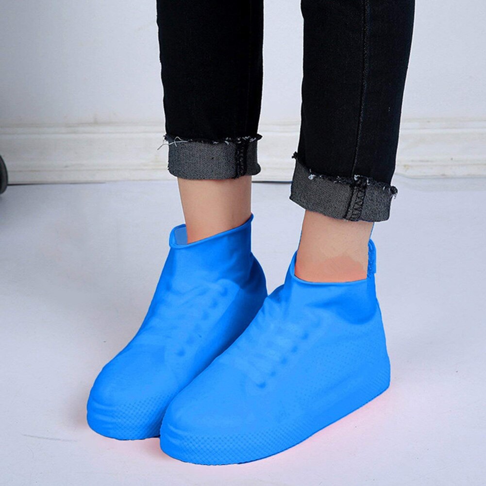 Cubiertas de zapatos de látex antideslizantes, reutilizables, impermeables, para botas de lluvia, UD88