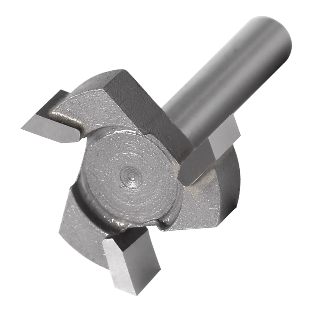 Sherui 6mm skaft 1/4 ″skaft 3 tenner t-spor freser fresing rett kant sporfres fres skjærehåndtak for tre