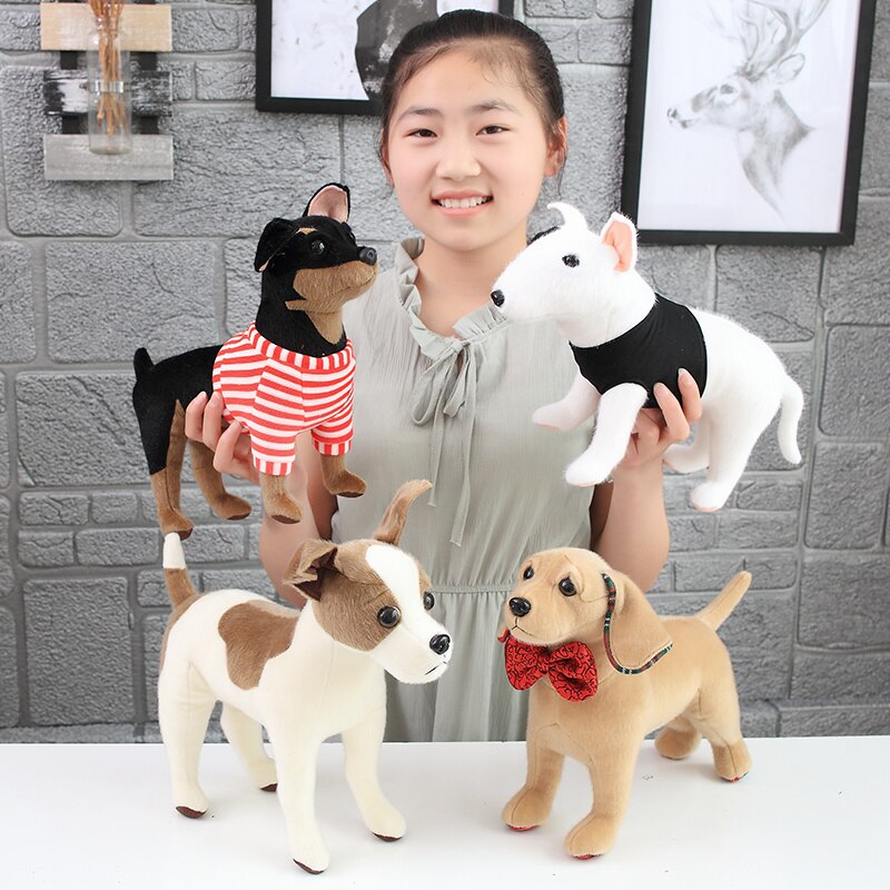 30Cm Simulatie Hond Knuffel Bulldog Shar Pei Hond Kinderen Soft Gevulde Pluche Speelgoed home Decor Pet