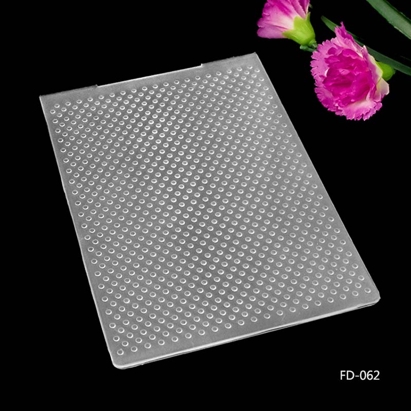 The Embossing Plate Scrapbook Circular DIY Paper Cutting Dies Scrapbooking Plastic Embossing Folder: FD-062