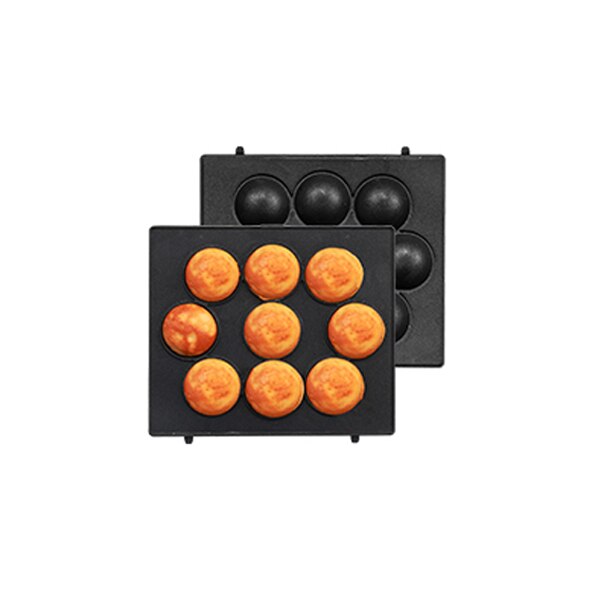 Sandwichera eléctrica de 650W con temporizador, máquina para hacer gofres, tostadora, máquina de desayuno Takoyaki, tortitas, Donuts, Sandwichera de 220V: Octopus balls