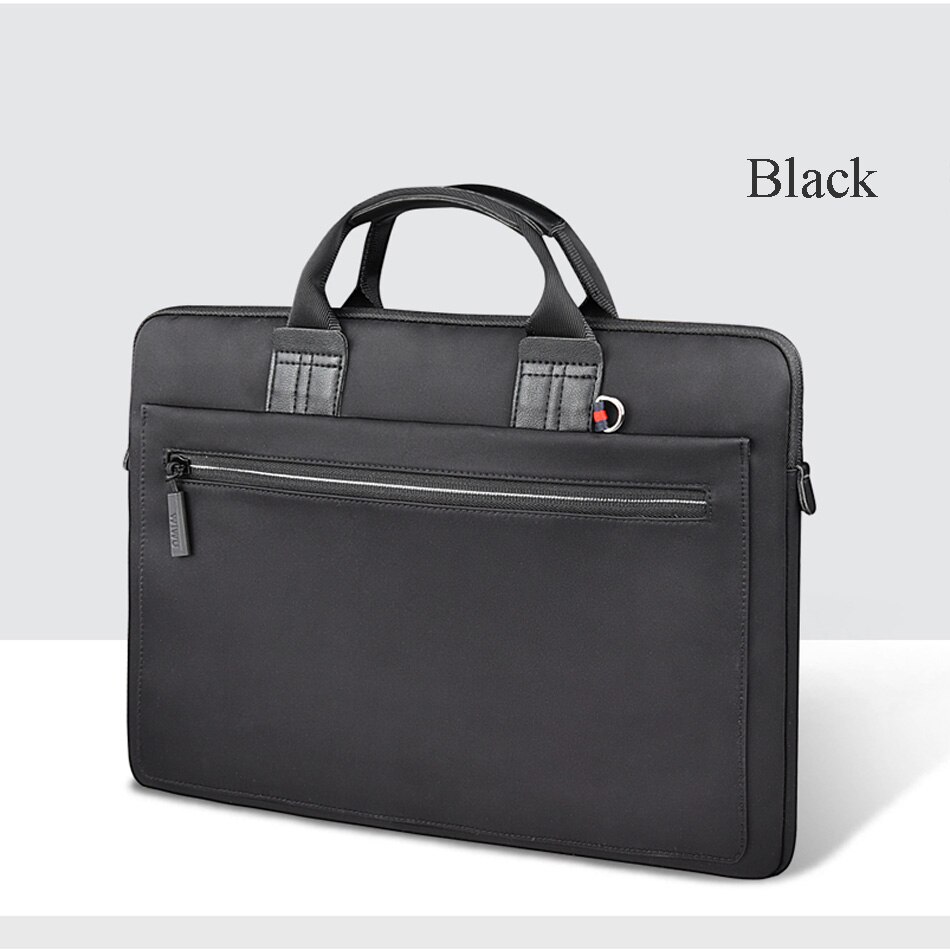 Estuche para ordenador portátil WIWU para MacBook Air 13 estuche Pro 13 15 16 para mujer, bolsa para portátil de 14 pulgadas, bolsa impermeable para ordenador portátil 15,6: Black / 14,1 pulgadas