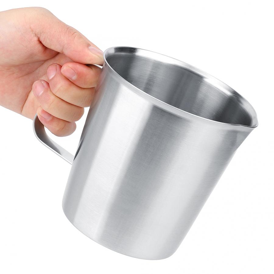 Coffee Pitcher 1000ml Stainless Steel Milk Frothing Jug Cup Coffee Milk Pitcher with Scale for Latte Art Coffee Making