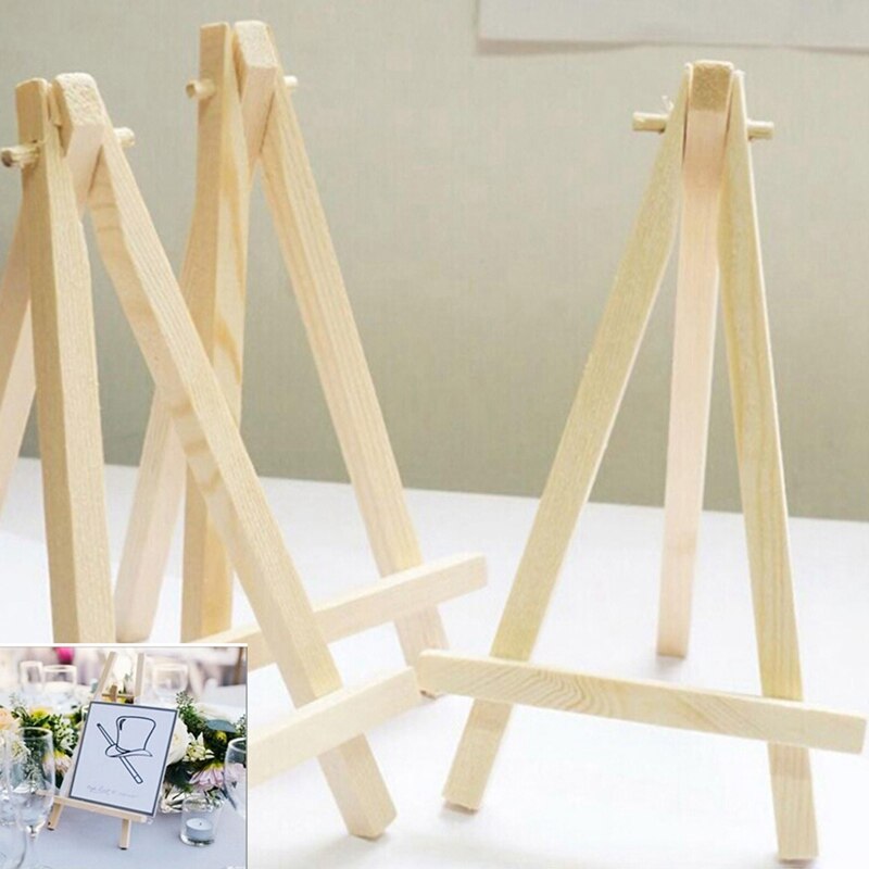Mini Wood Display Easel Wood Easels Set Wood Display Artist A-Frame Easel For Paintings Craft Small Solid Wood Support