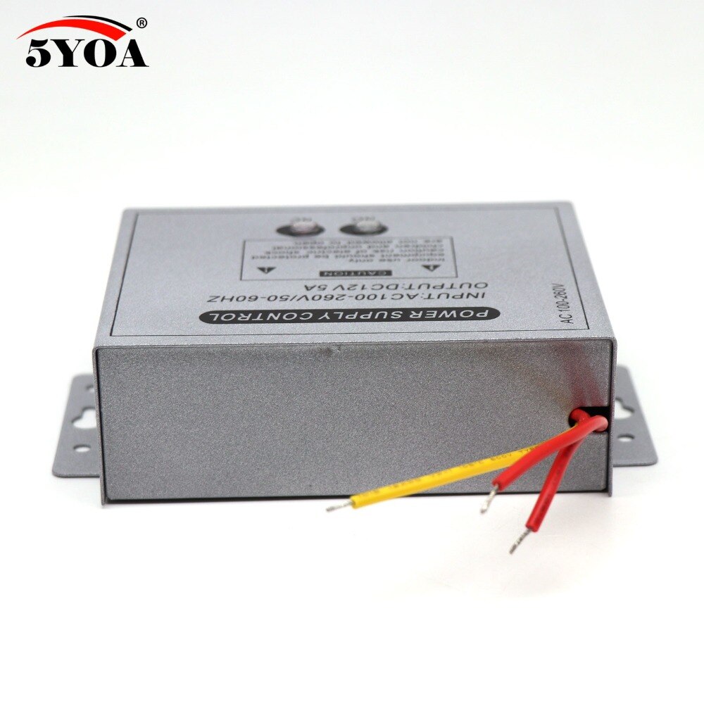 Toegangscontrole Voeding 12 v 5A High End Deur RFID Vingerafdruk Leverancier Adapter Covertor Systeem Machine DC AC 100 ~ 260 v