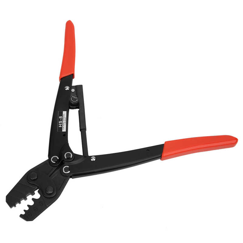 Wire Terminal Crimping Ratchet Pliers 17-8AWG Bare Terminal Crimping Pliers Multi-Tool Electronic Crimp Insulated/Uninsulated