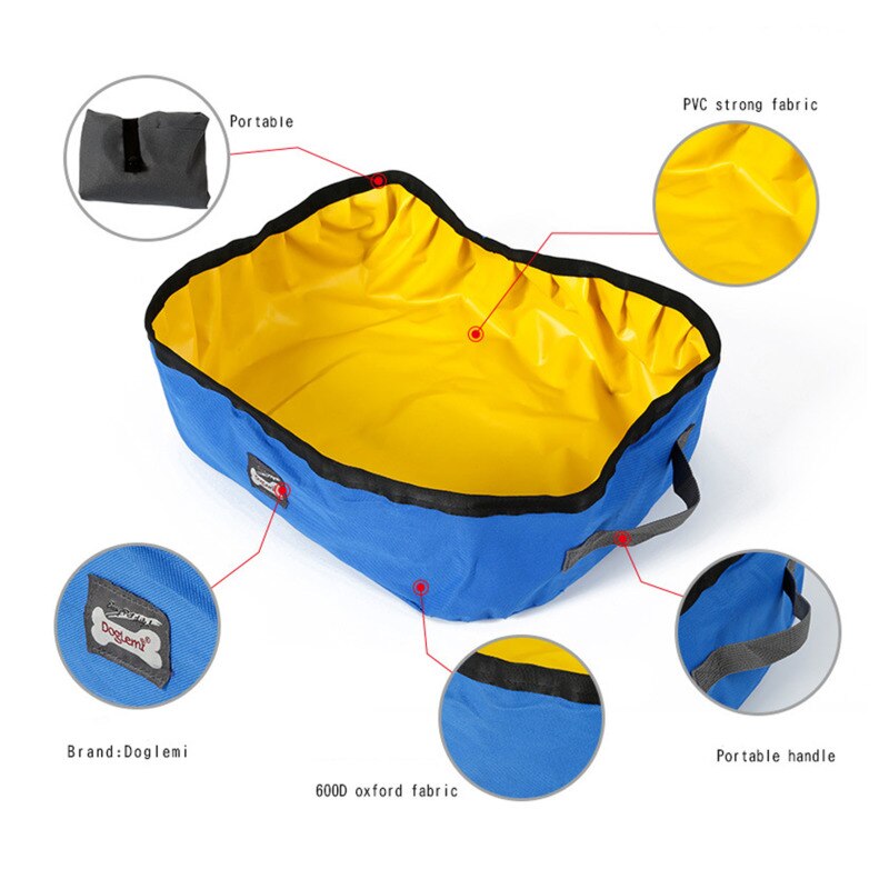 Caja de arena para gatos, bandeja para arena para gatos, para exteriores, plegable, portátil, para interiores, bolsa de arena para gatos, inodoro de entrenamiento para gatos