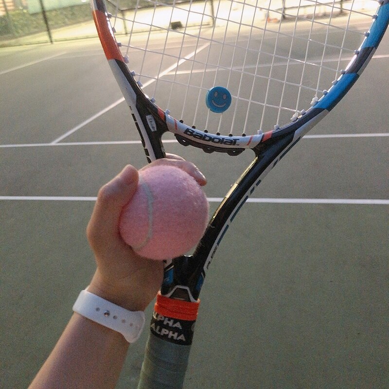 6 stk pakke lyserøde tennisbolde slidstærke elastiske træningskugler 66mm damer begyndere træner tennisbold til skoleklubben