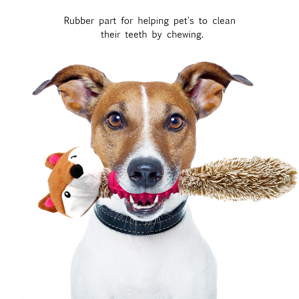 Cute Small Animal Soft Plush Toy Dog Chew Squeaky Cat Dog Squeeze Screaming Chew Toys Non-toxic Odorless Pet Toy