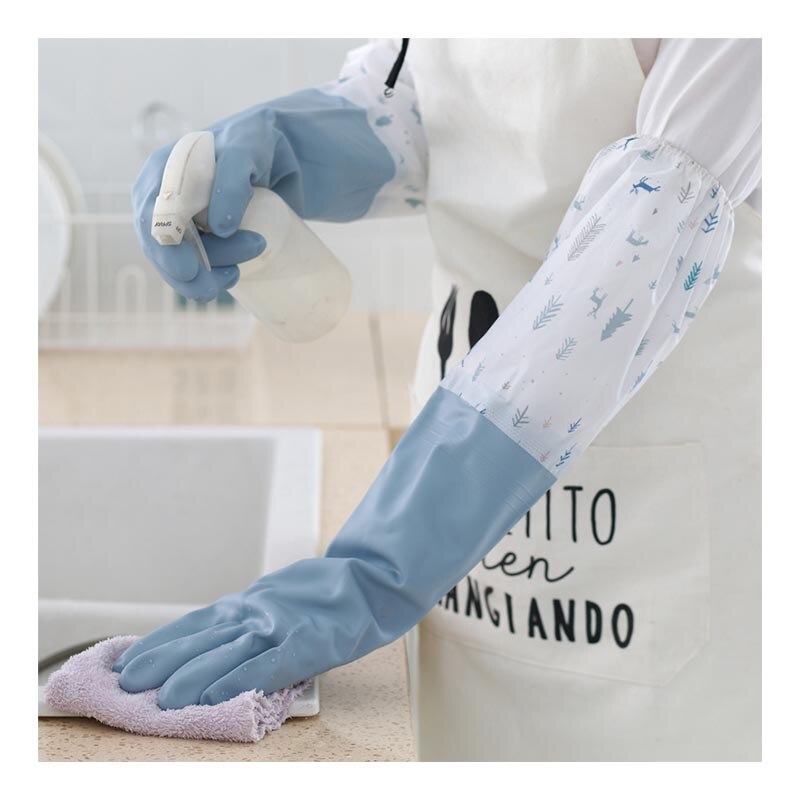 Household Gloves Home Long Sleeve Dish Washing Gloves Waterproof Durable for Protect Hands Kitchen Cleaning Household Chores