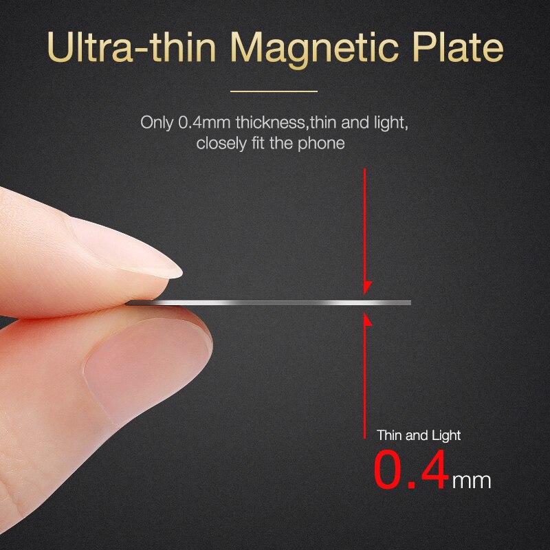 Cafele universell bil telefonholder metallplate til magnetisk adsorpsjon skrivebord vegg telefonholder jernark til luftventil bilholder