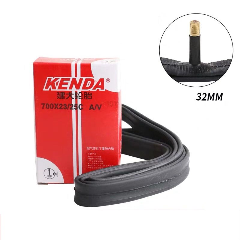 KENDA 700 × 18/23C 700 × 25/28C 700 × 35/43C 700 × 28/32C 32MM 35MM 48MM 60MM 80MMAV FV Route Vélo Chambre À Air: 700x23-25C AV 32mm