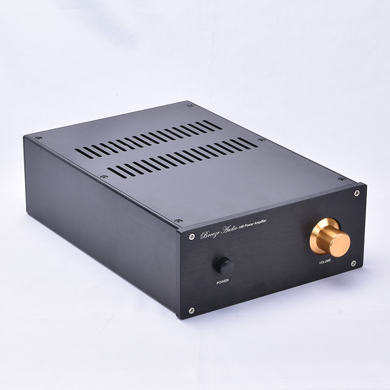 Tokban Audio JC229-3 220*90*311mm All Aluminium Power Amplifier Chassis Enclosure DIY HIFI Amp Case Shell: black