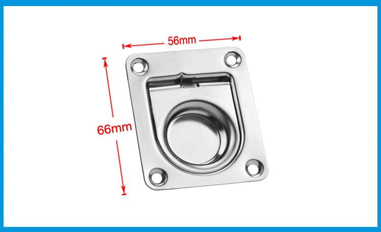 BSET MATEL Satinless steel 304 ANTI-RATTLE spring Flush Lift Ring Deck Hatch Pull Handle Locker Cabinet boat hardware