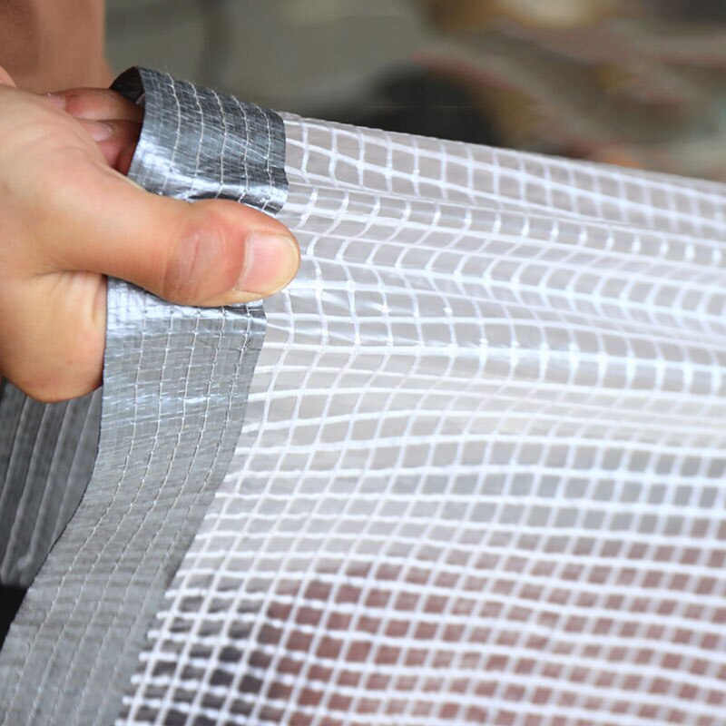 Przezroczyste pogrubienie pcv przeciwdeszczowe plandeki strona główna balkon taras tkanina z siateczki lato ogród kwiaty sukulenty parasol przeciwsłoneczny pułapka